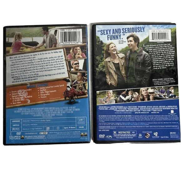 Lot of 2 DVDs Movies 50 First Dates WideScreen Edition Going The Distance New - Picture 2 of 3
